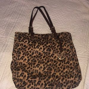Michael Kors leather Leopard bag